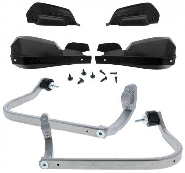 Barkbusters kit de paramanos VPS negros (letras negras) Honda Transalp 750