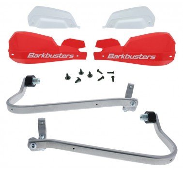 Kit de paramanos Barkbusters VPS rojos Aprilia Tuareg 660