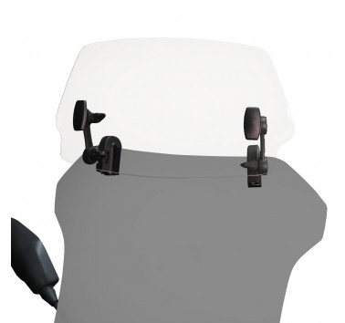 Extensión ajustable transparente para pantallas
