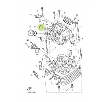 Tapón ciego de culata Yamaha XT 600 E /  XT 600 Z Tenere