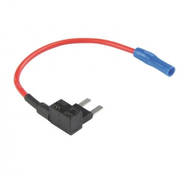 Porta fusible mini plano con salida de corriente