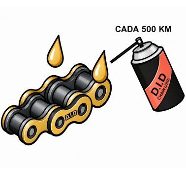 Cadena DID x-ring 525vx3 dorada de 110 eslabones