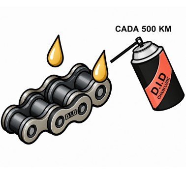 Cadena abierta DID X-ring 520vx3 gris de 120 eslabones